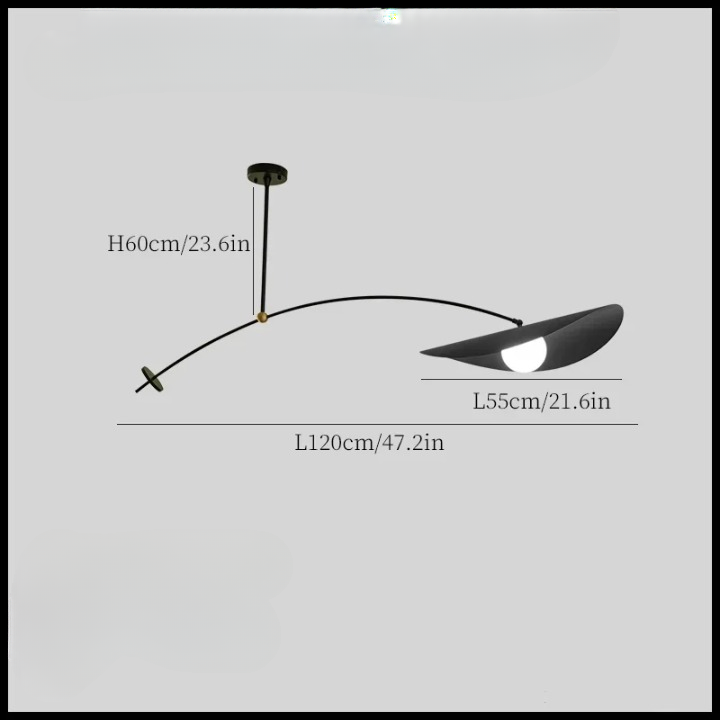 Luminaria suspendida - CHANTARI NEGRO