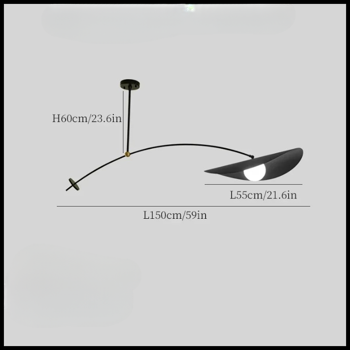 Luminaria suspendida - CHANTARI NEGRO